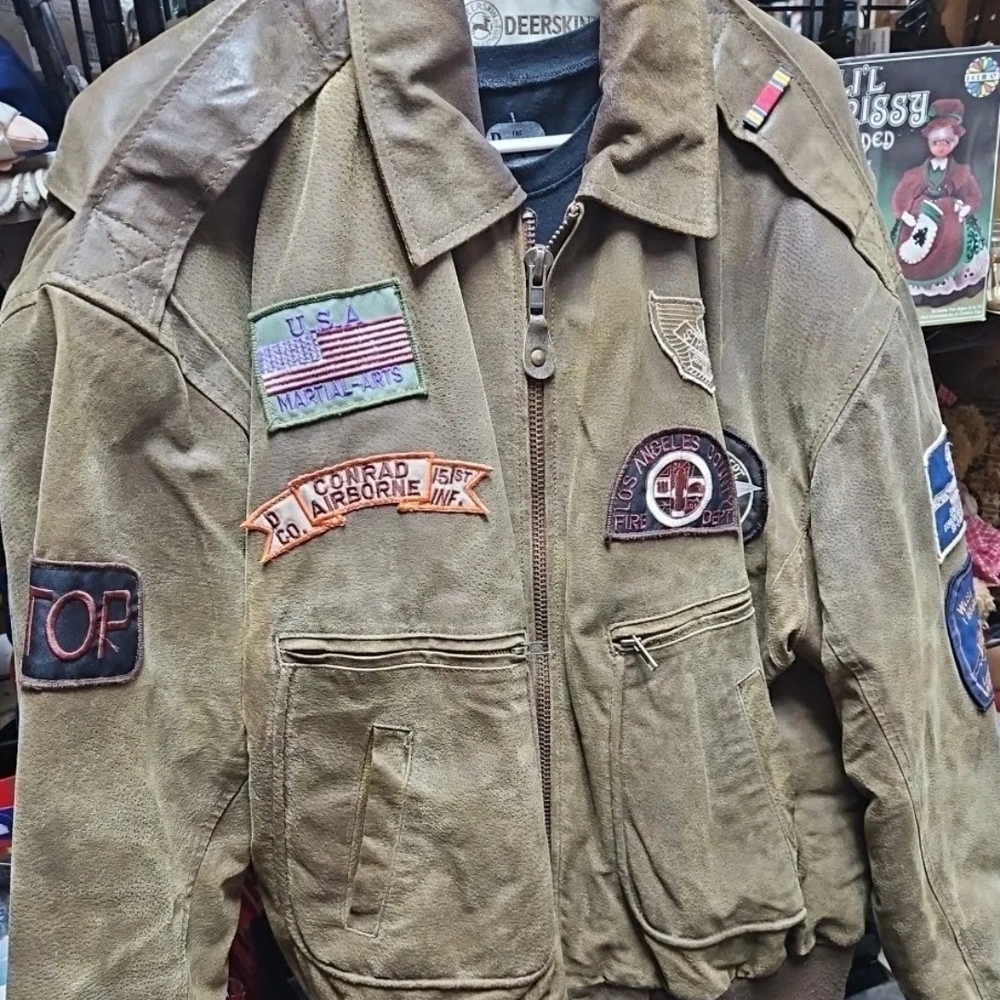 Brown Varsity Bomber Jacket with Classic Appeal